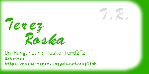 terez roska business card